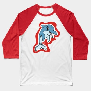 Little Dolphin Baseball T-Shirt